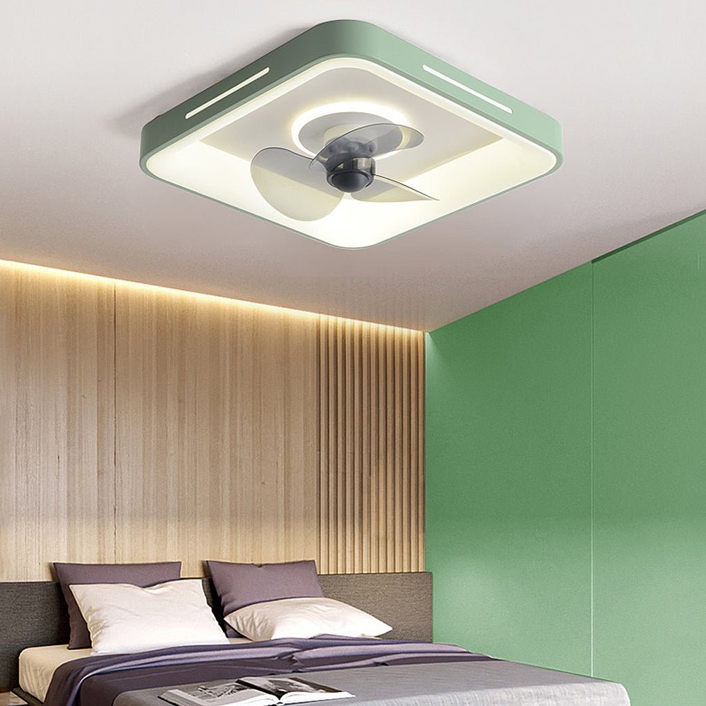 Ultra-Thin Nordic Inverter Ceiling Fan Light for Bedroom & Living Room