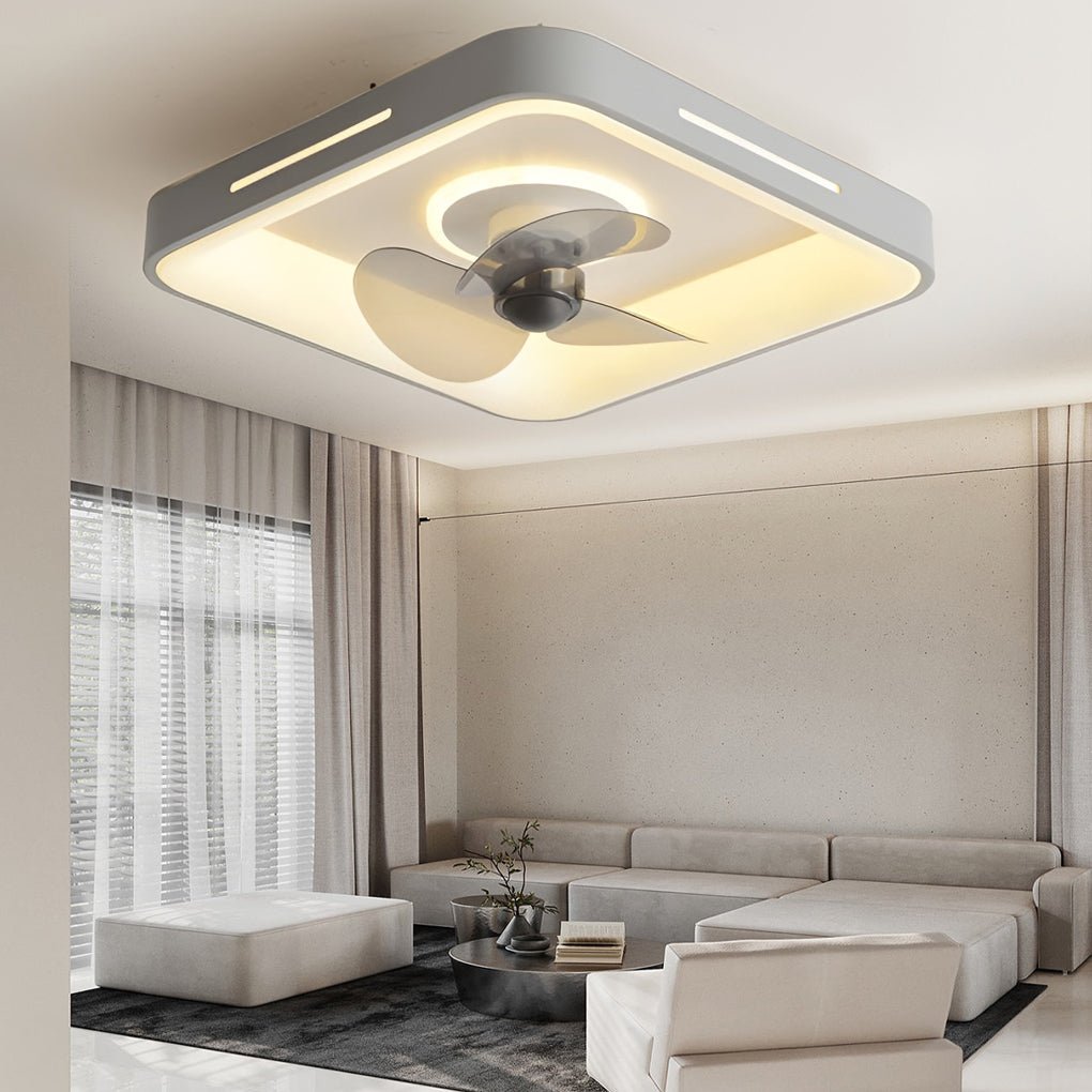 Ultra-Thin Nordic Inverter Ceiling Fan Light for Bedroom & Living Room