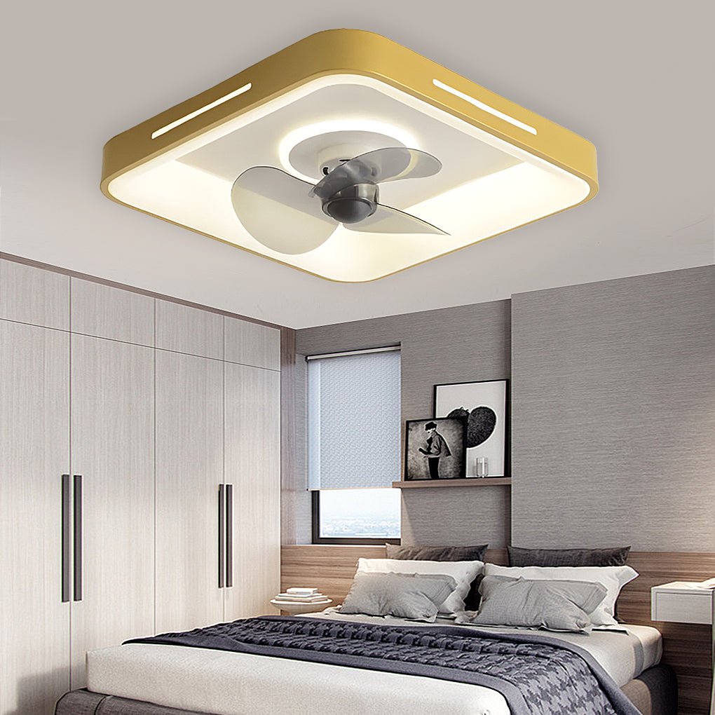 Ultra-Thin Nordic Inverter Ceiling Fan Light for Bedroom & Living Room
