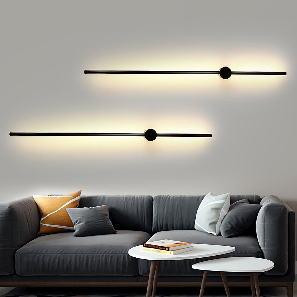 Nordic Ultra-Thin Linear LED Wall Light - Sleek Metal Fixture for Hallway