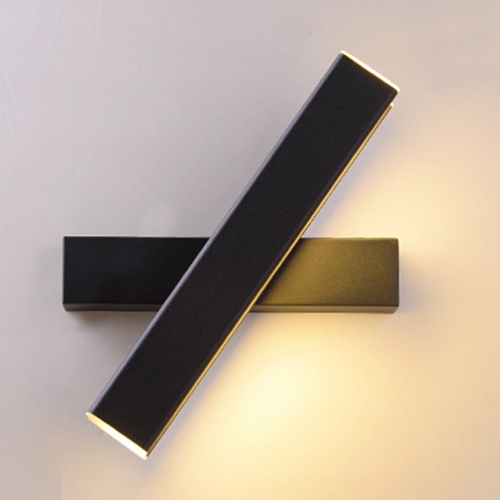 Nordic White Minimalist 360° Rotatable LED Wall Lamp for Bedroom Aisles