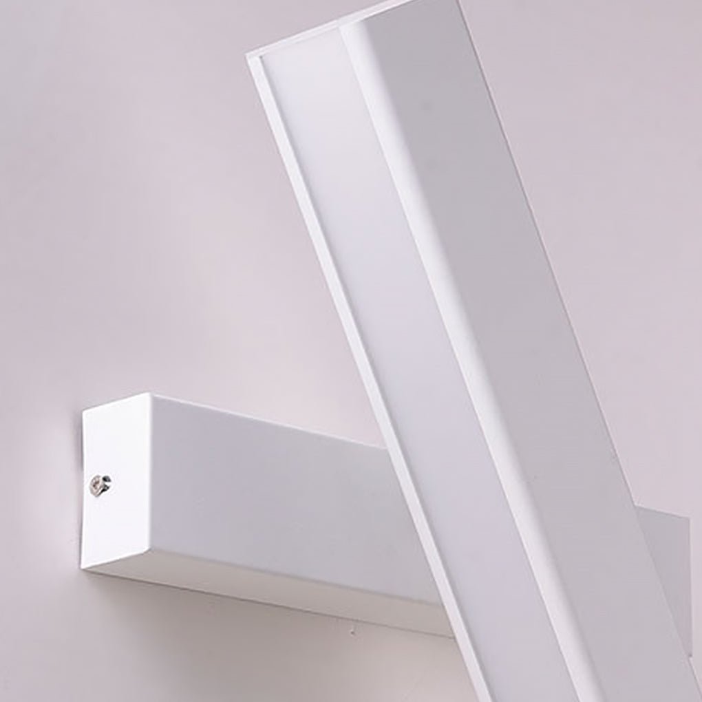 Nordic White Minimalist 360° Rotatable LED Wall Lamp for Bedroom Aisles