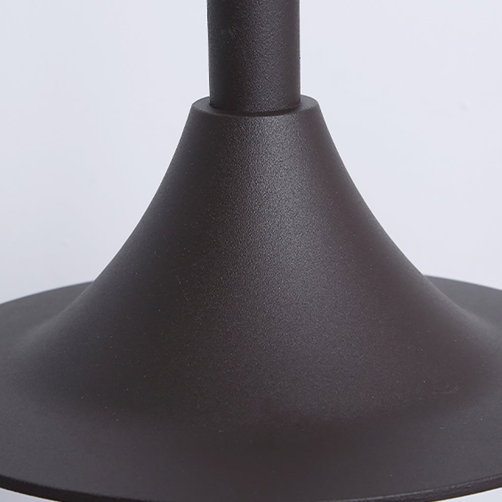 Durable Minimalist Nordic Arc LED Outdoor Post Lamp for Lawn & Garden
