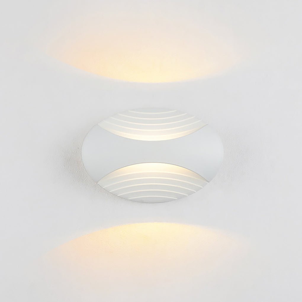 Nordic Minimalist White Waterproof LED Wall Sconces for Living Room