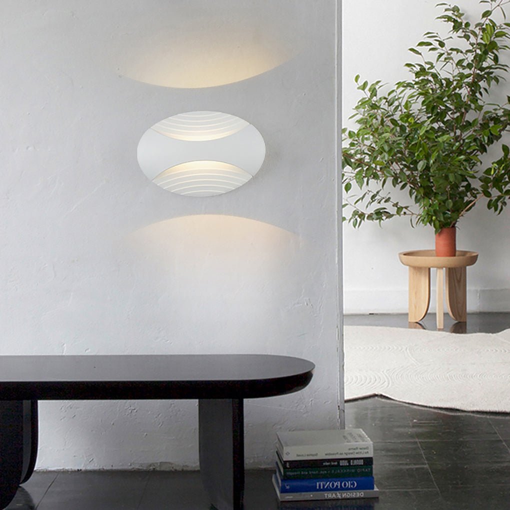 Nordic Minimalist White Waterproof LED Wall Sconces for Living Room