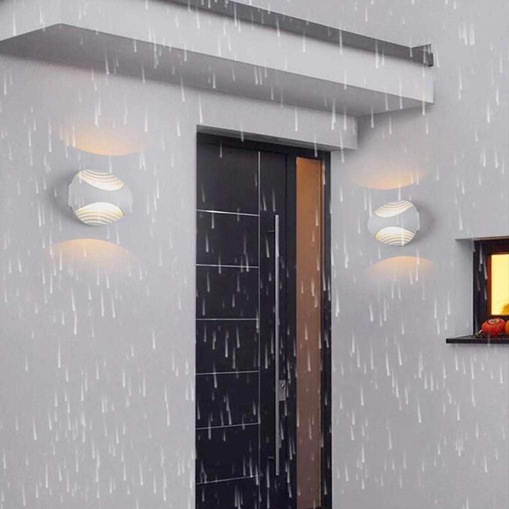 Nordic Minimalist White Waterproof LED Wall Sconces for Living Room