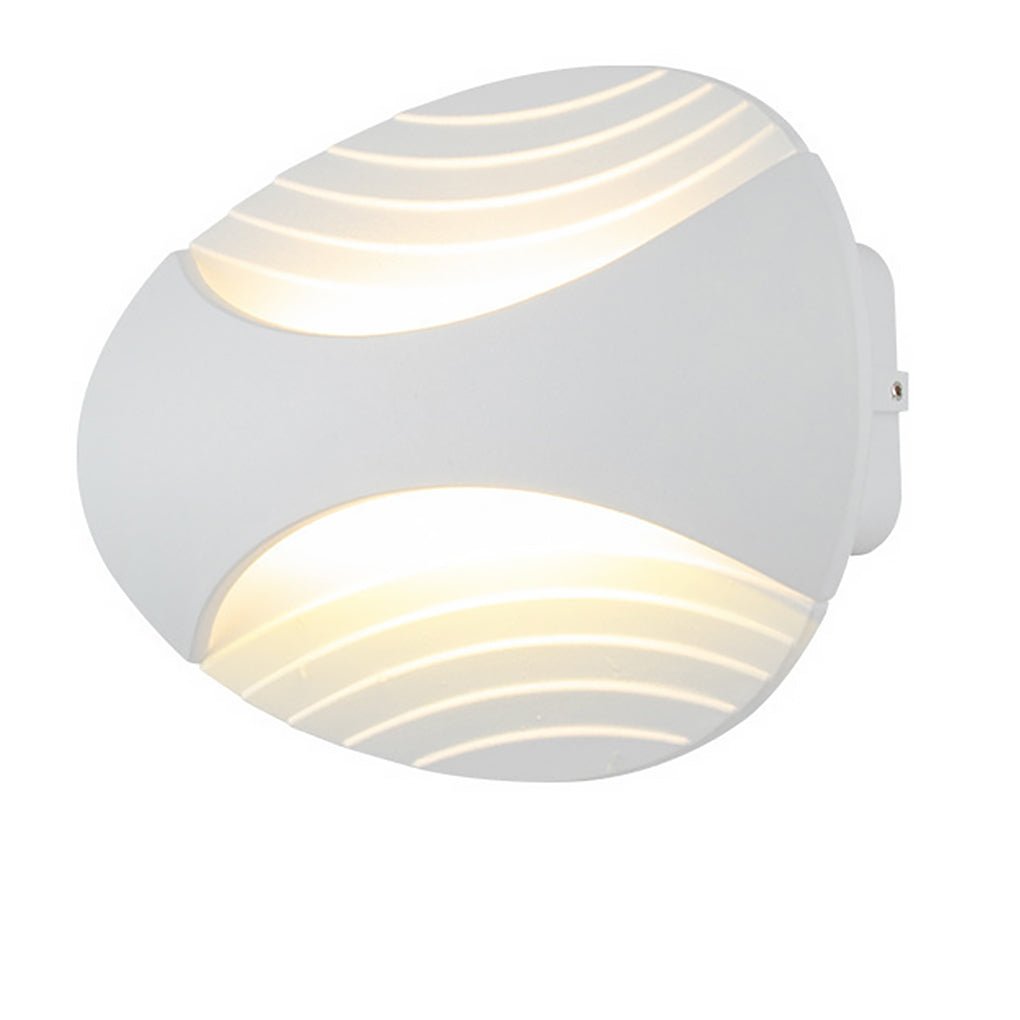 Nordic Minimalist White Waterproof LED Wall Sconces for Living Room