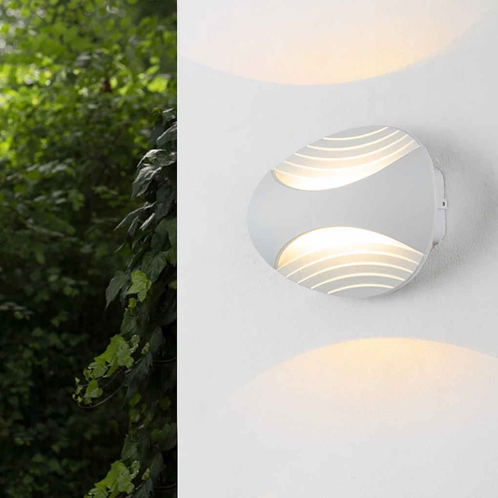 Nordic Minimalist White Waterproof LED Wall Sconces for Living Room