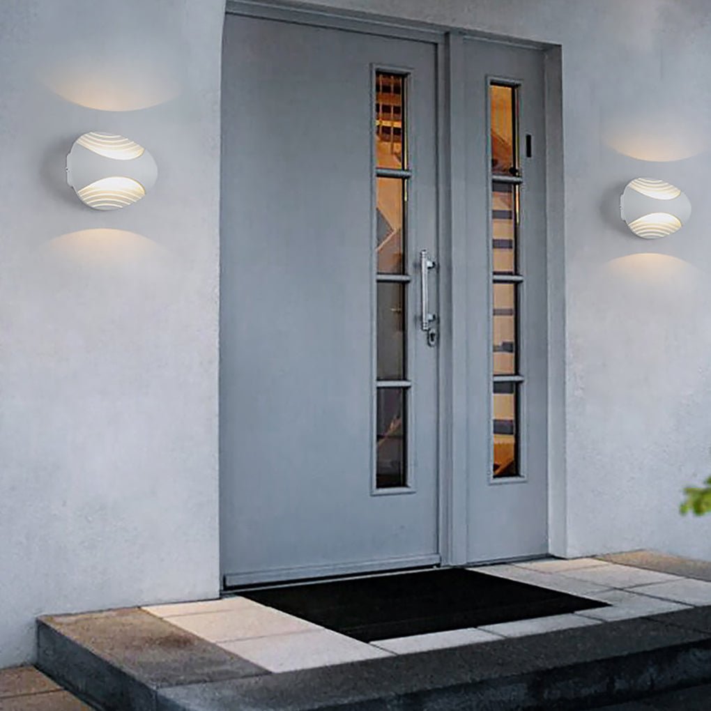 Nordic Minimalist White Waterproof LED Wall Sconces for Living Room