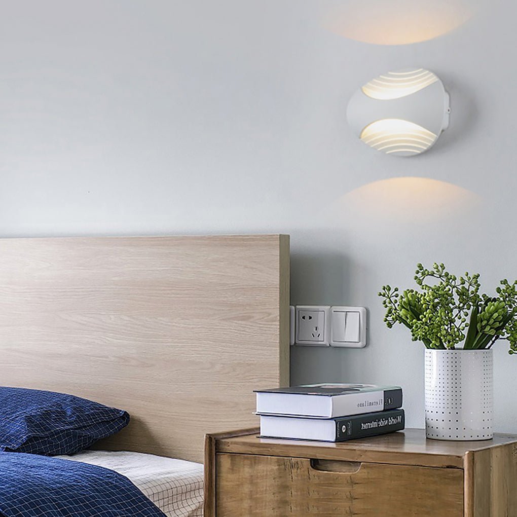 Nordic Minimalist White Waterproof LED Wall Sconces for Living Room