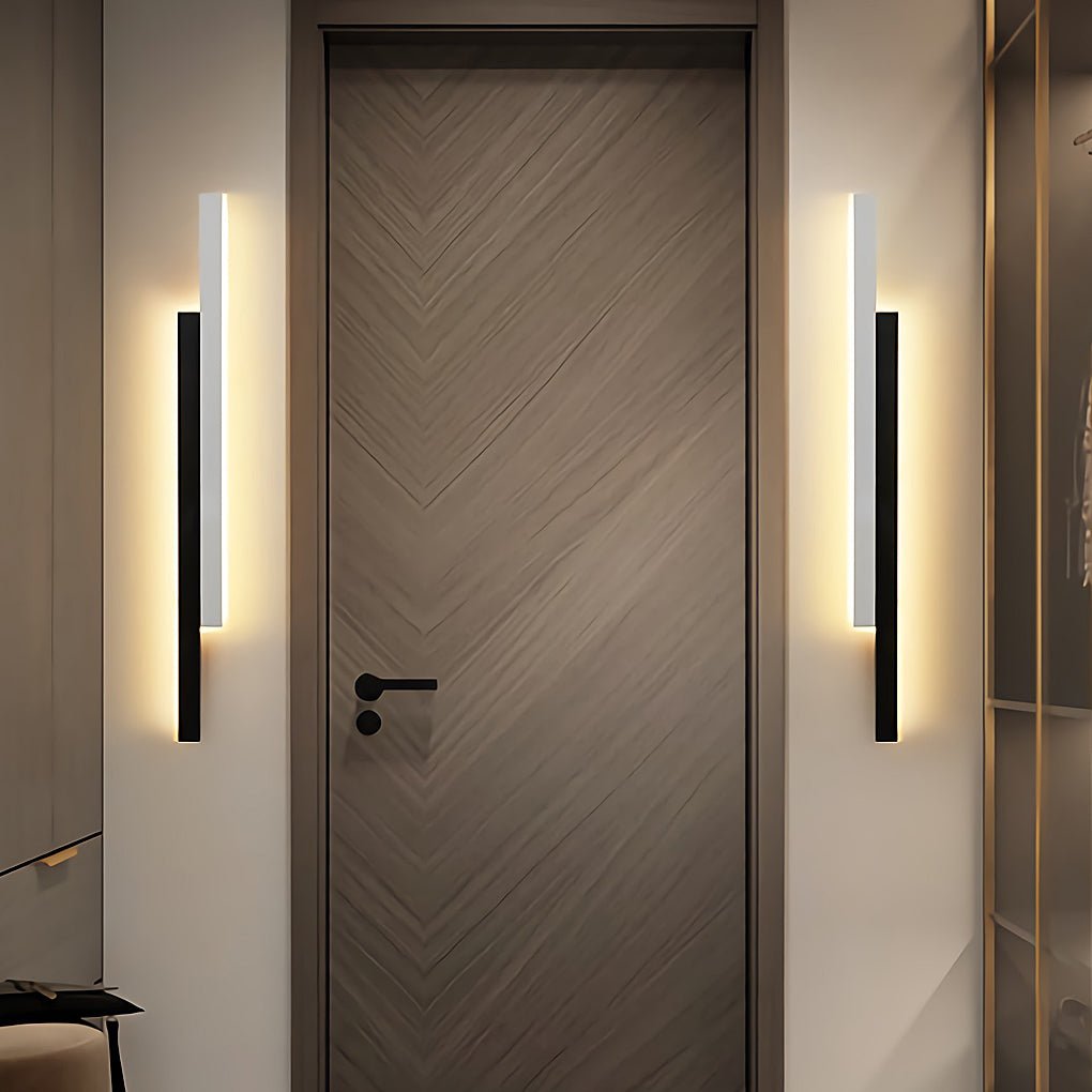 Nordic Minimalist Dual-Strip LED Vertical Wall Light for Living Room