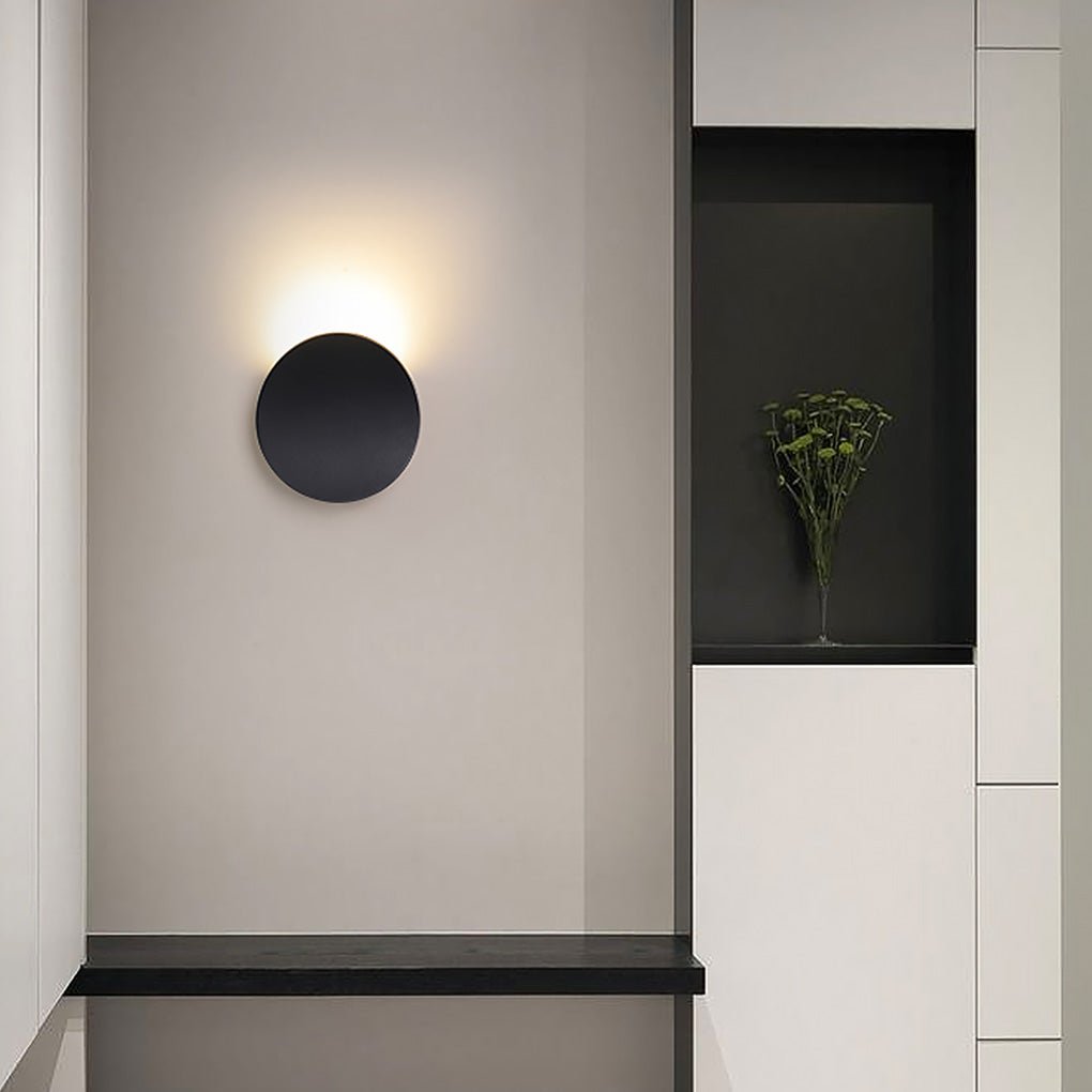 Nordic Minimalist White LED Waterproof Wall Sconce for Bedroom Decor