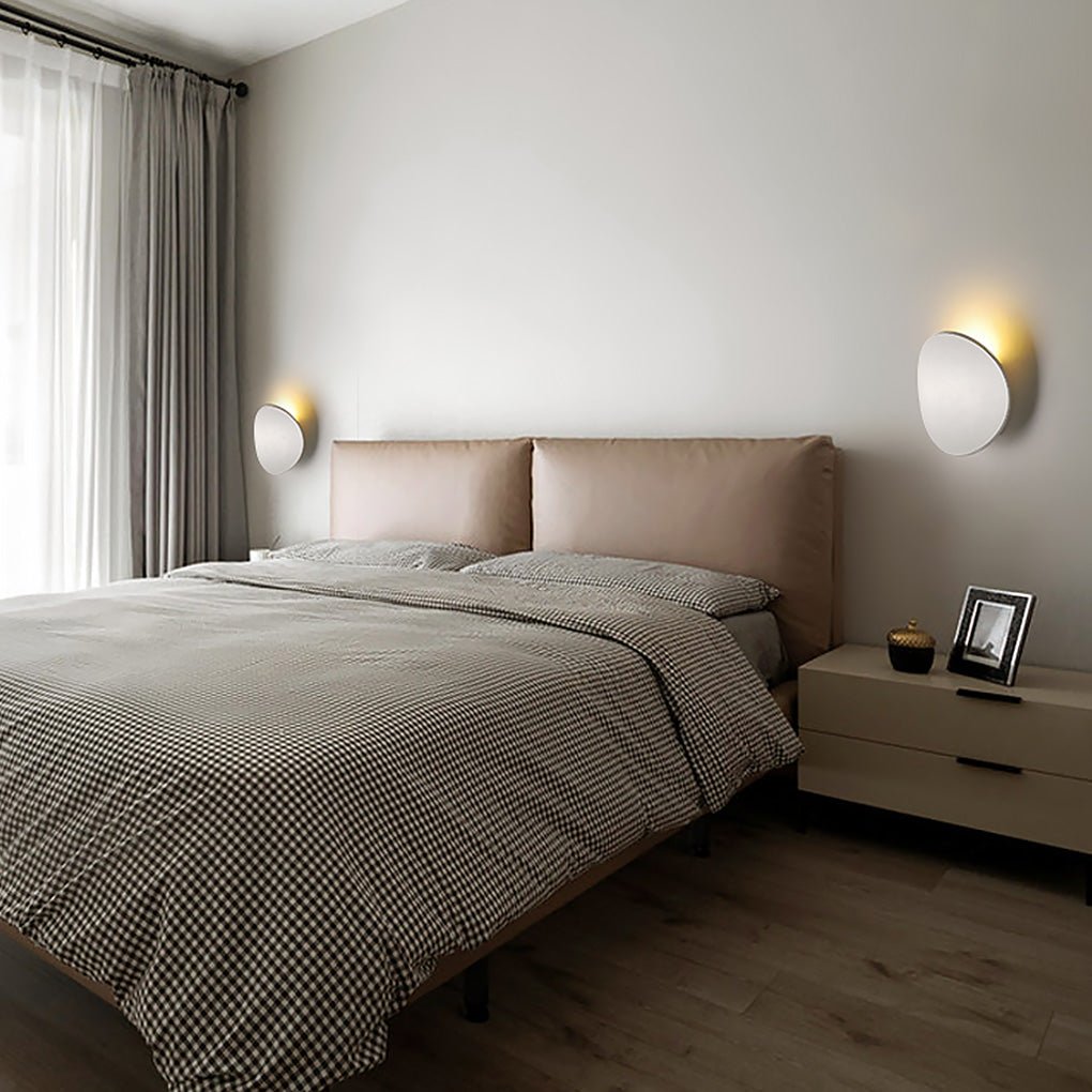 Nordic Minimalist White LED Waterproof Wall Sconce for Bedroom Decor