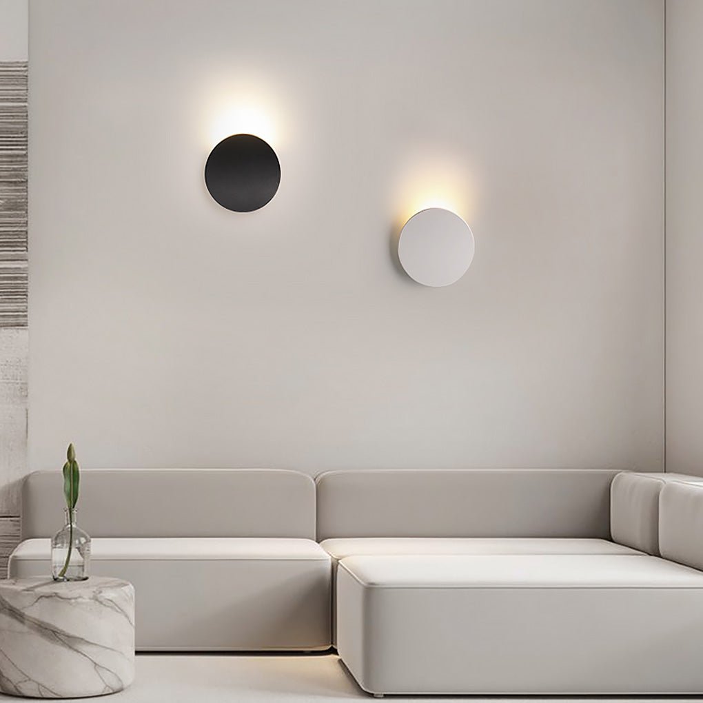 Nordic Minimalist White LED Waterproof Wall Sconce for Bedroom Decor