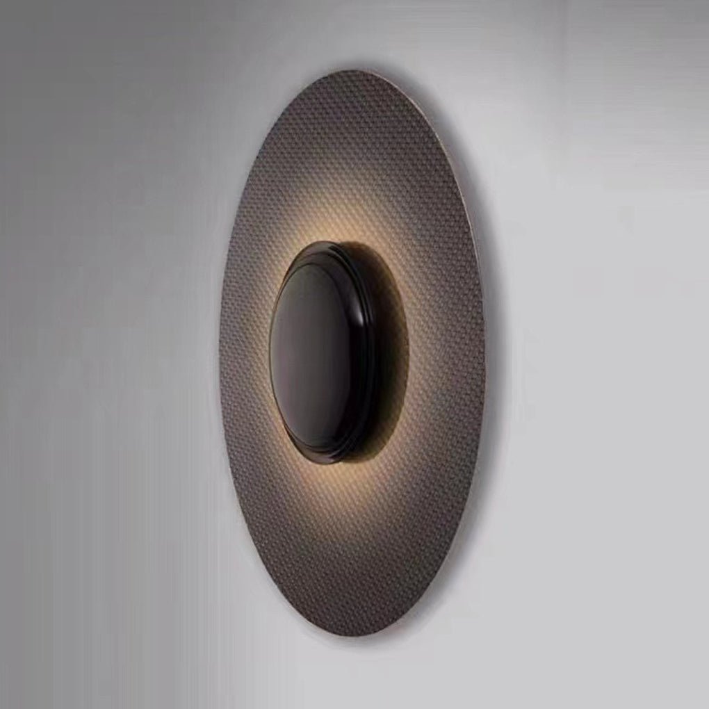 Nordic Minimalist White Round LED Wall Lamp for Living Room & Bedroom