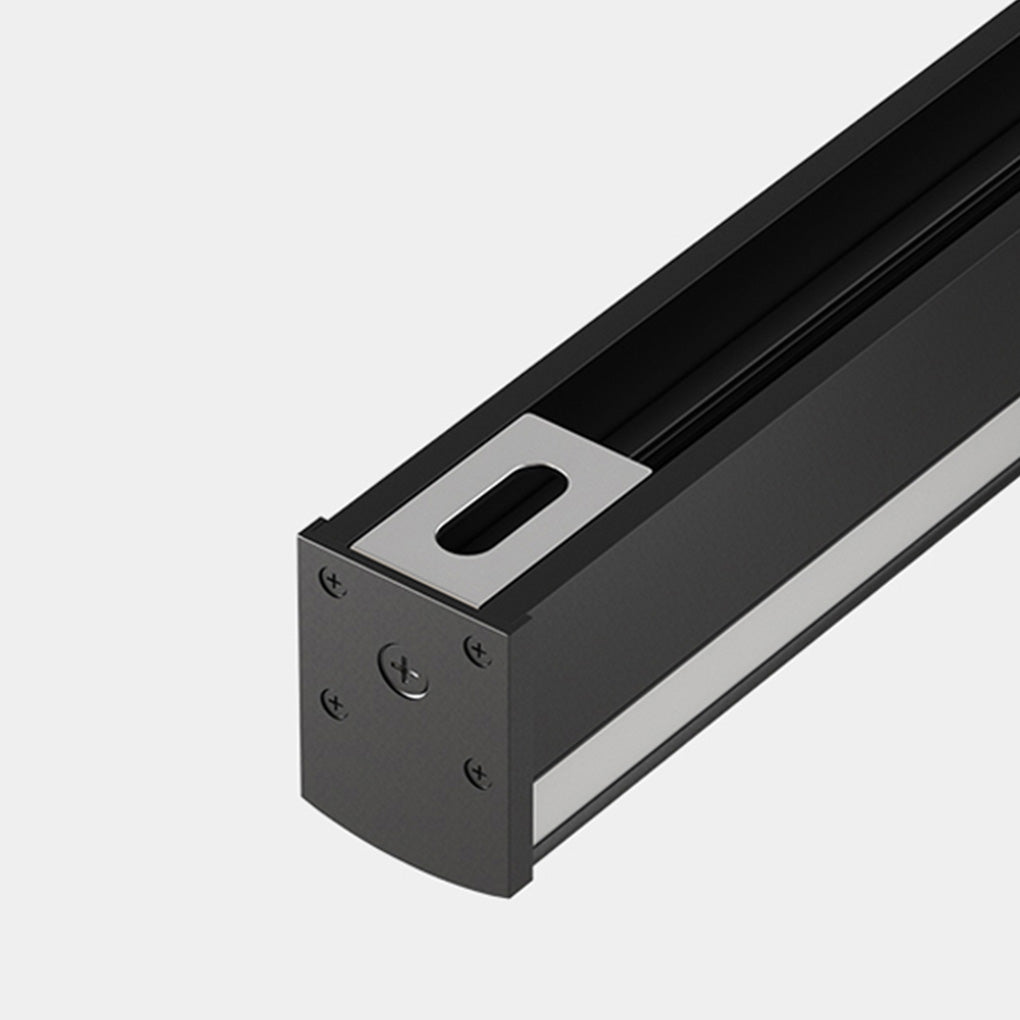 Sleek Black Aluminum Linear Wall Sconce for Modern Living Room Décor