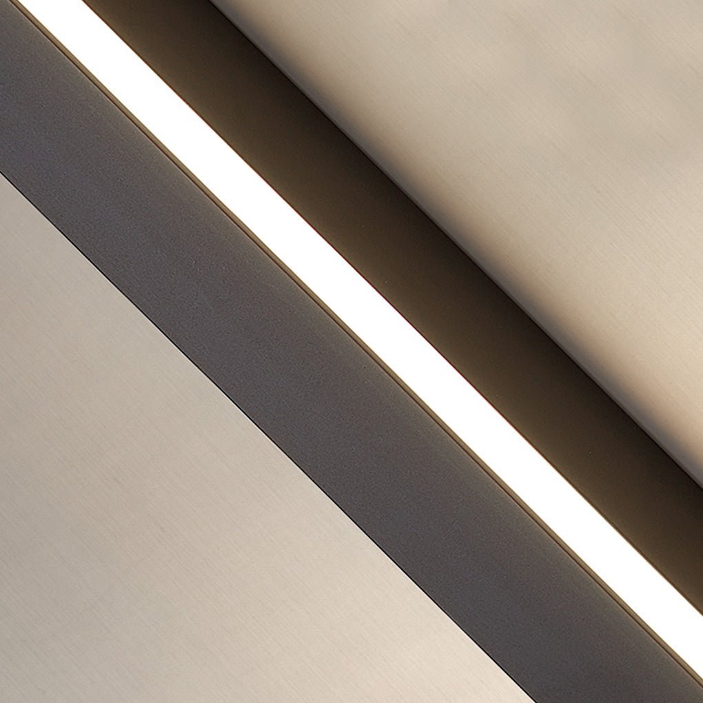 Sleek Black Aluminum Linear Wall Sconce for Modern Living Room Décor