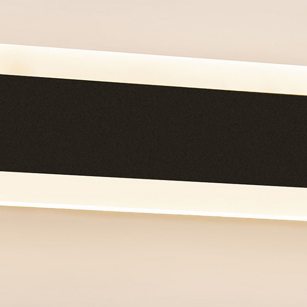 Nordic Minimalist Black Wall Sconces with Linear LED Lights for Modern Rooms