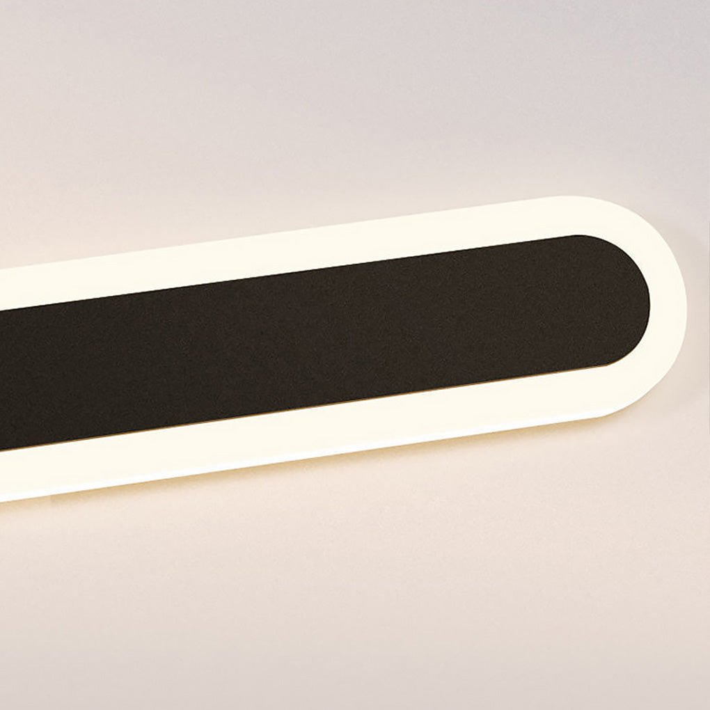 Nordic Minimalist Black Wall Sconces with Linear LED Lights for Modern Rooms