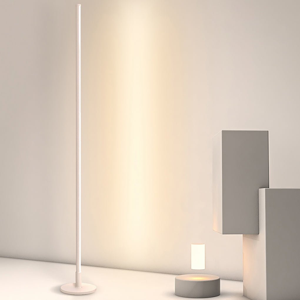 Modern Minimalist Black LED Linear Floor Lamp for Living Room Bedroom