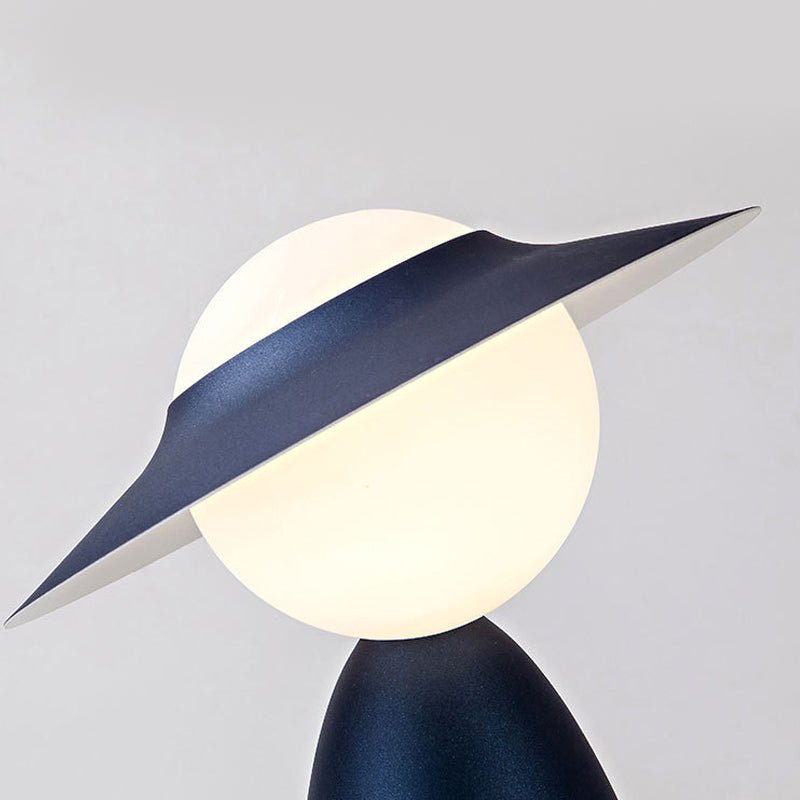 Rustic Nordic Scarecrow Design LED Table Lamp for Farmhouse Home Decor