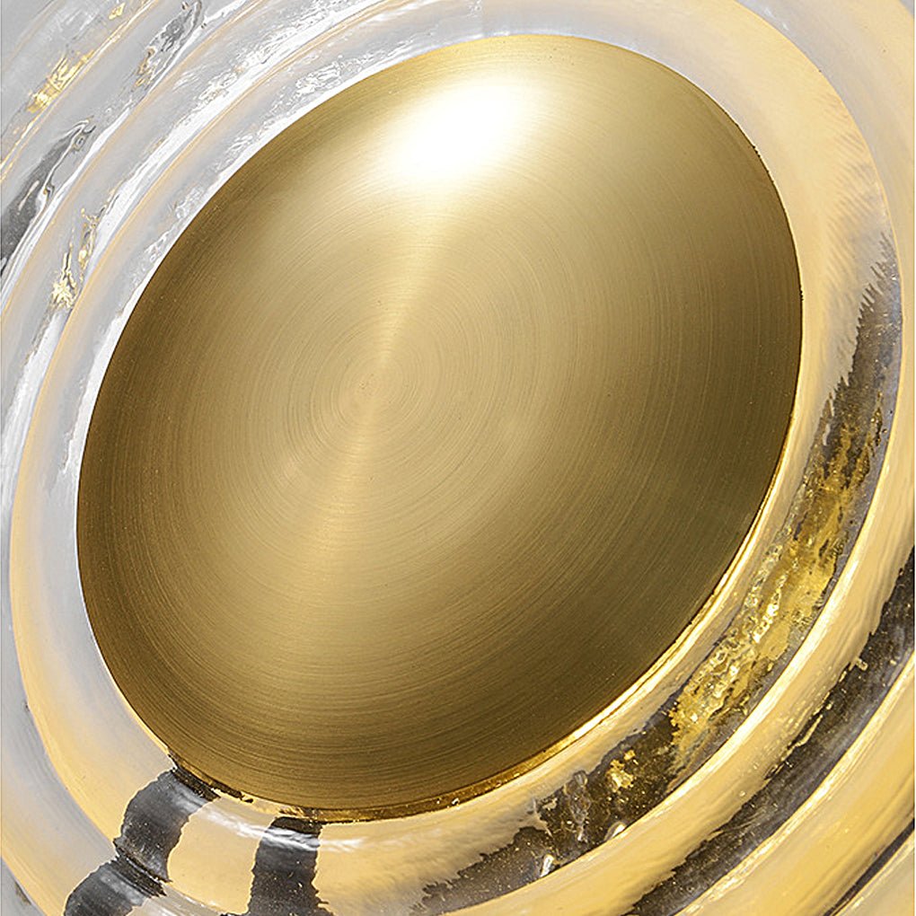 Nordic Corrugated Ripple Glass LED Wall Lamp for Bedroom Aisle Decor
