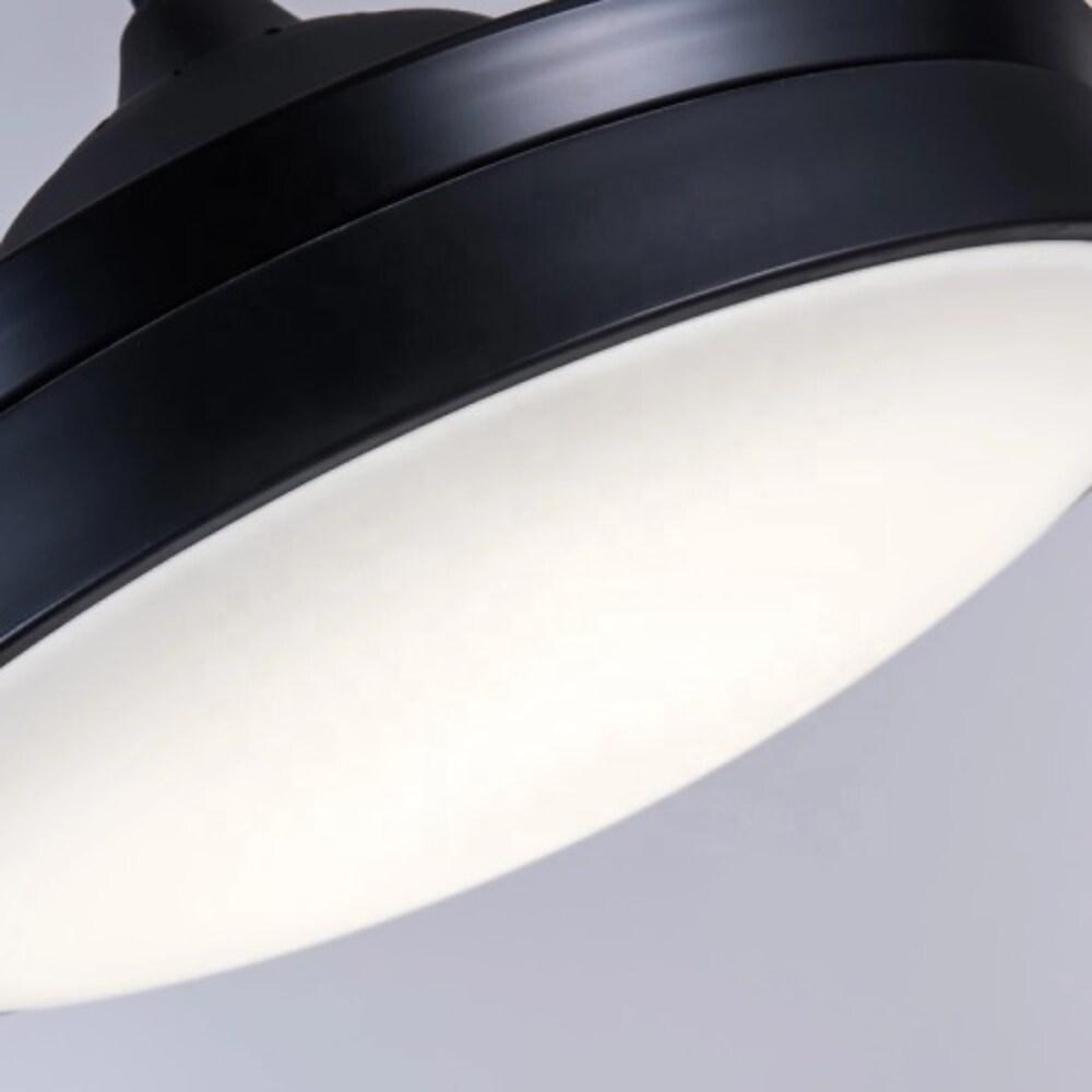 Nordic Style Retractable LED Ceiling Fan with Lights, 15/19-Inch, White