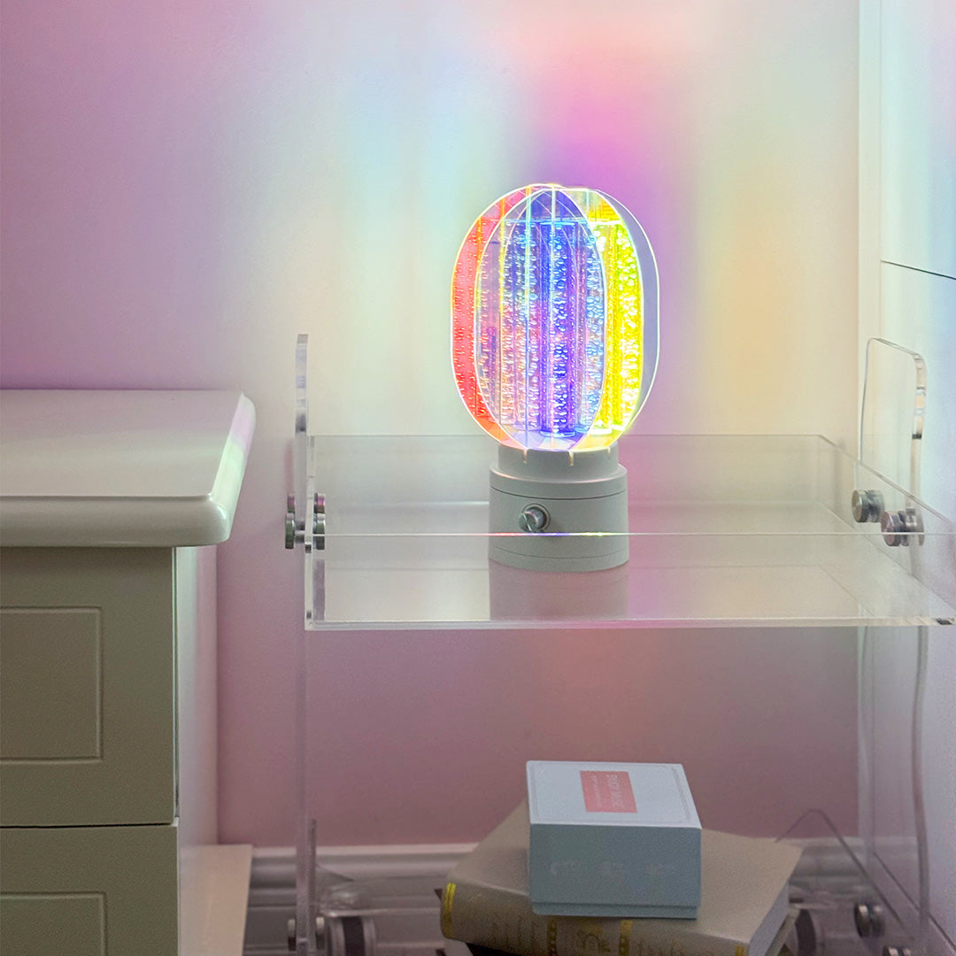 Vibrant Aluminum LED Table Lamps - Artistic Design for Modern Rooms