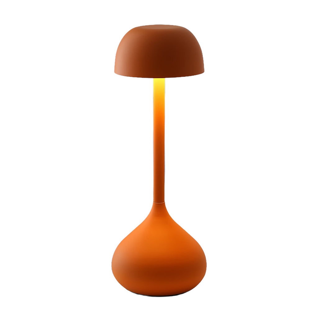 Rustic Bronze Gourd-Shaped Rechargeable Metal Table Lamp for Cozy Spaces
