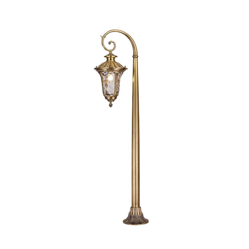 European Style Vintage Full Copper LED Outdoor Path Light Fixture