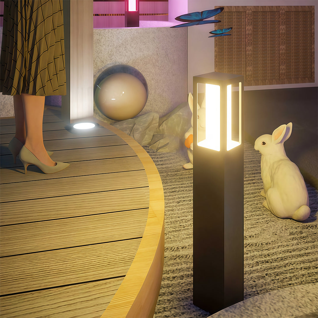Stylish Waterproof Pathway Bollard Lights for Outdoor Landscape Garden
