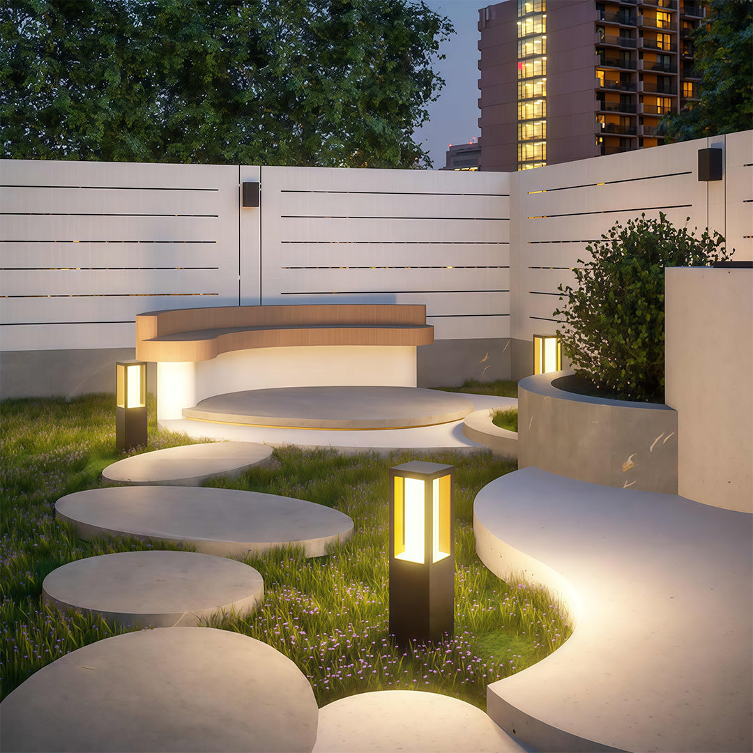 Stylish Waterproof Pathway Bollard Lights for Outdoor Landscape Garden