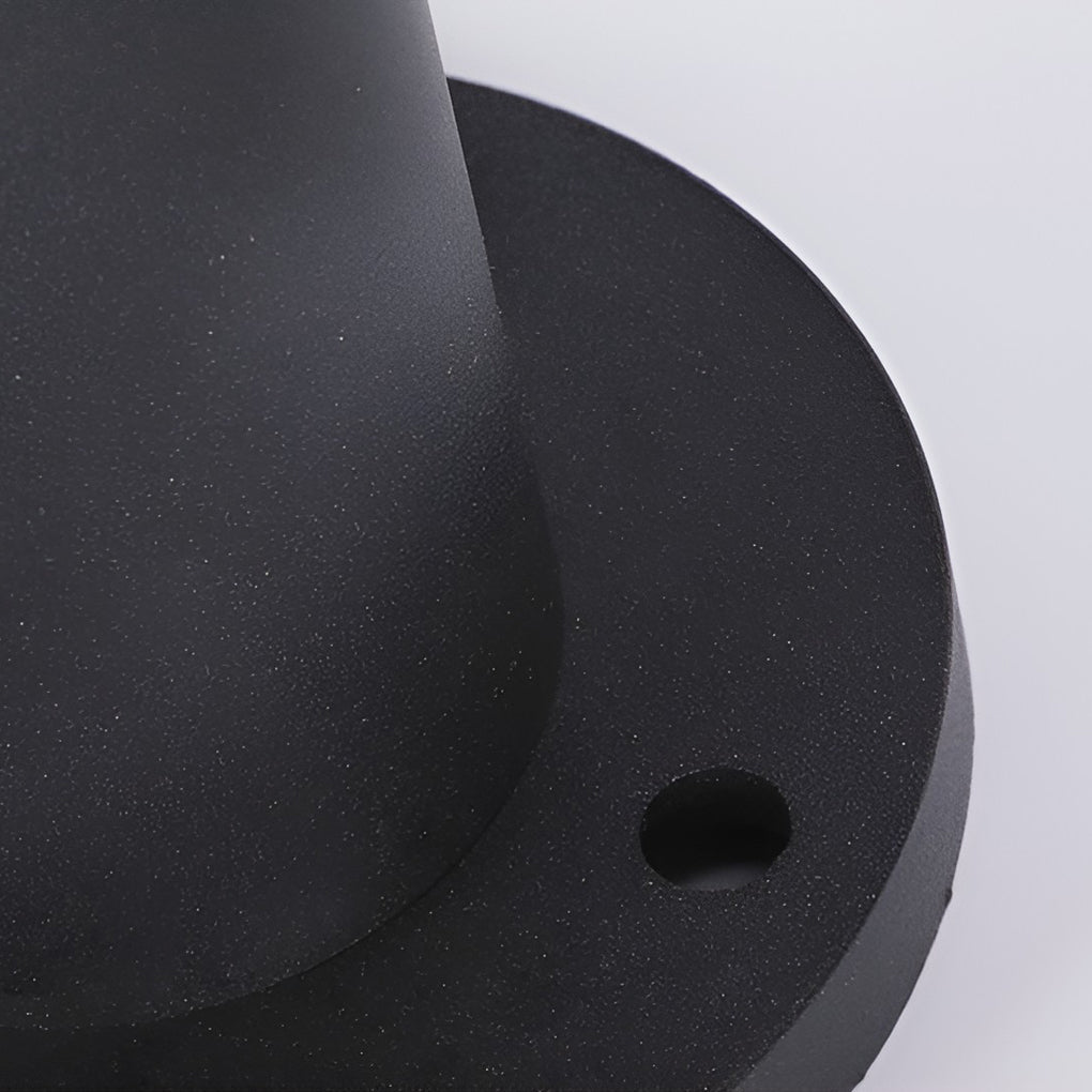 Contemporary White UFO-Shaped Solar Bollard Light for Outdoor Spaces