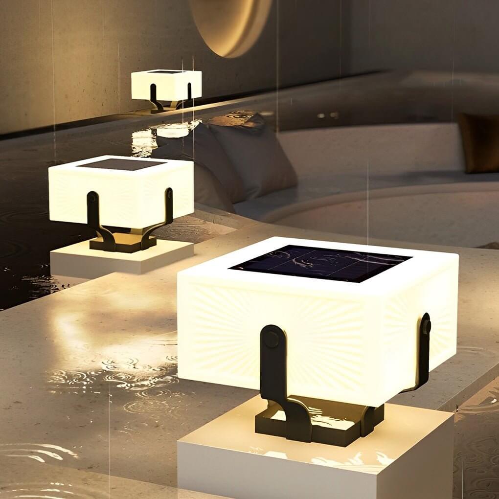 Square Waterproof LED Brick Pillar Lights for Garden Patio Pathway