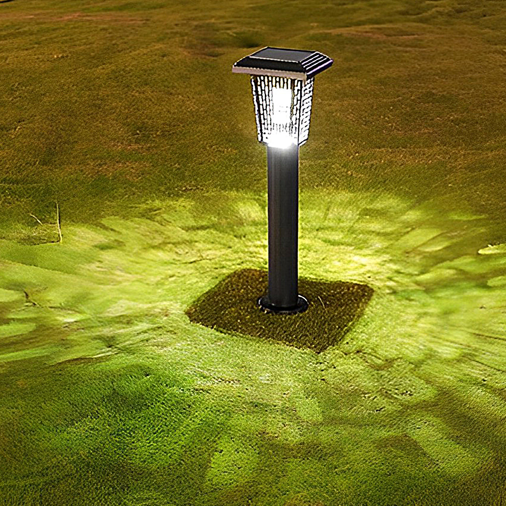 Solar-Powered Waterproof Metal Outdoor Bug Repellent Lantern Light