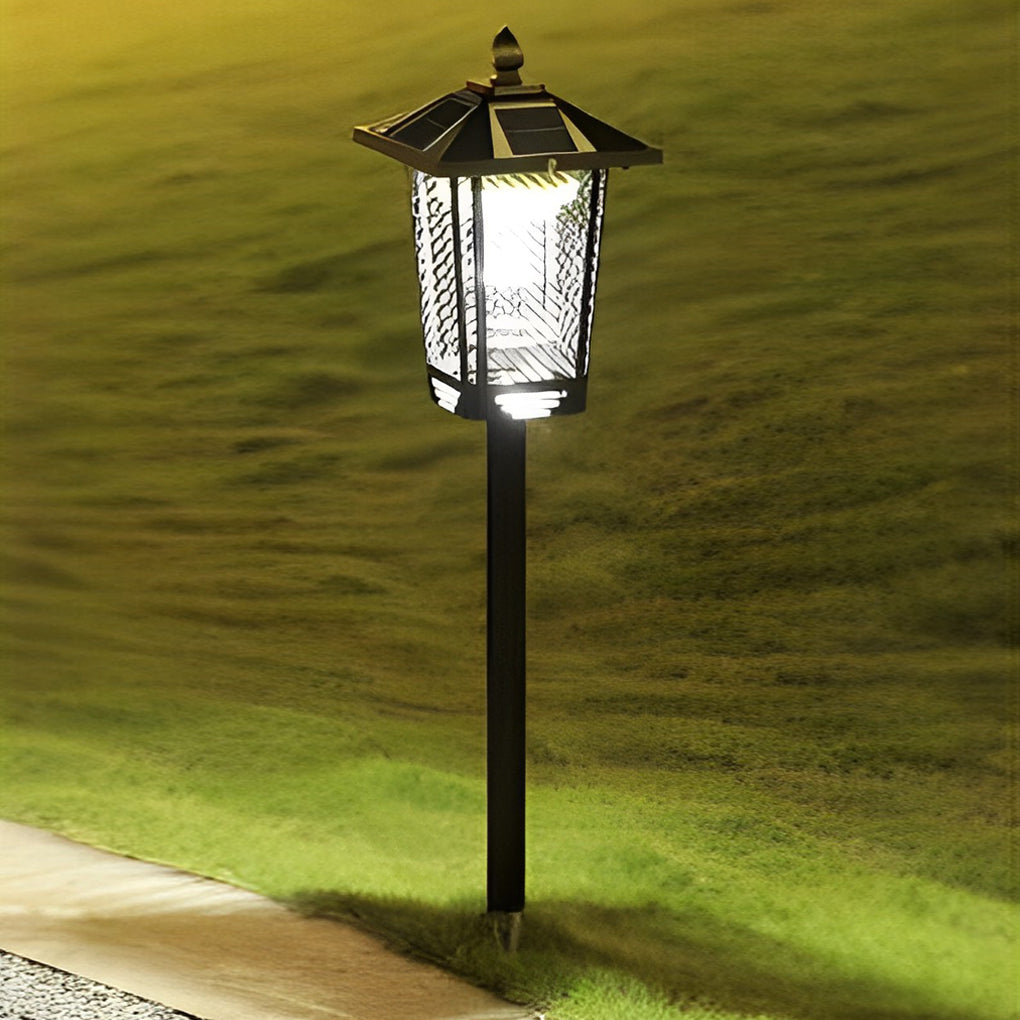 Solar-Powered Waterproof Metal Outdoor Bug Repellent Lantern Light