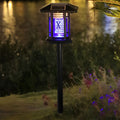 Solar-Powered Waterproof Metal Outdoor Bug Repellent Lantern Light