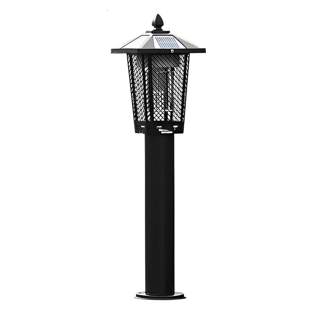 Waterproof Solar-Powered Metal Bug Repellent Lantern for Patio Garden