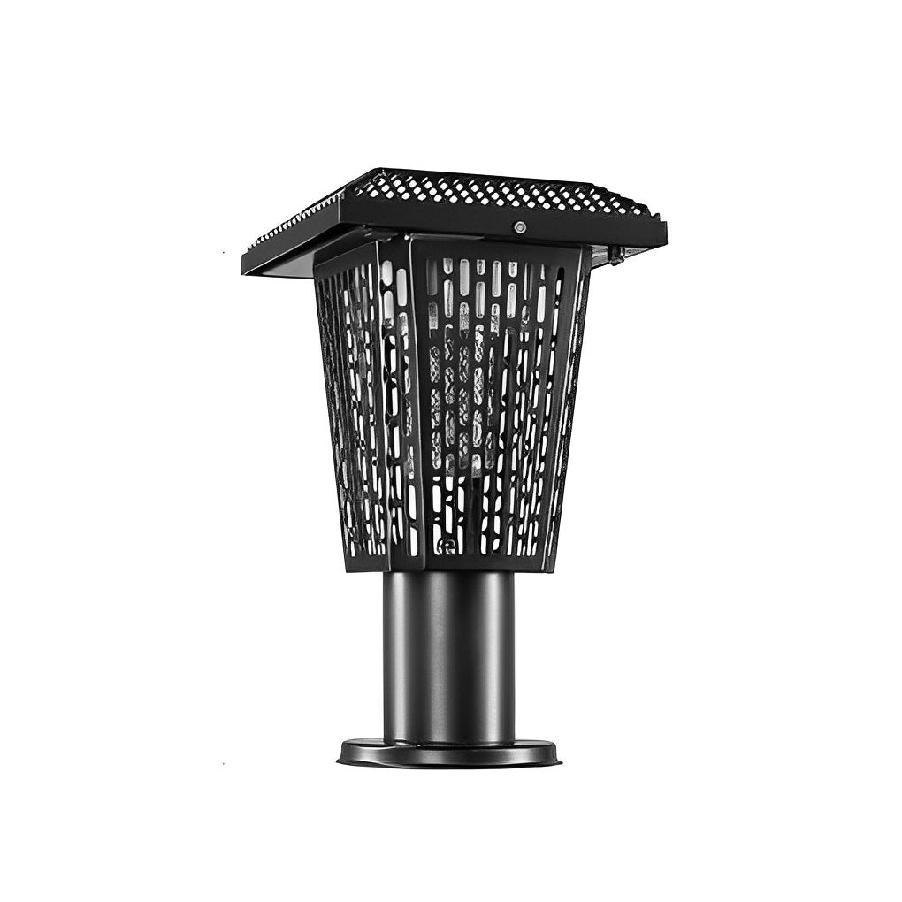 Solar-Powered Waterproof Metal Outdoor Bug Repellent Lantern Light