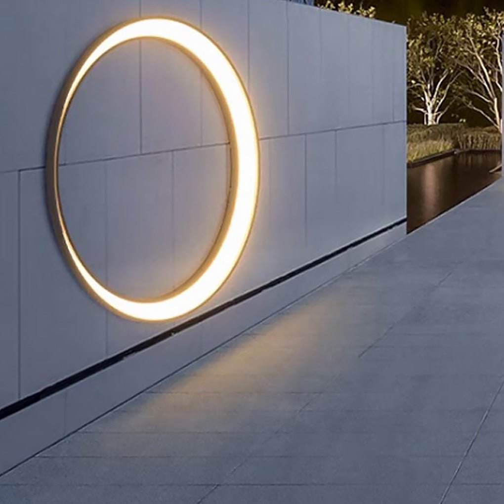 Modern Waterproof LED Outdoor Cylinder Wall Light in Sleek Black Finish
