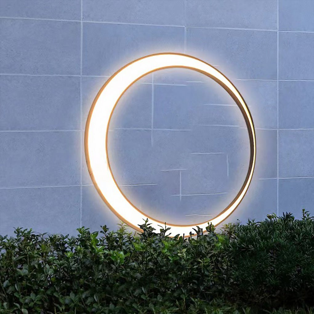 Modern Waterproof LED Outdoor Cylinder Wall Light in Sleek Black Finish