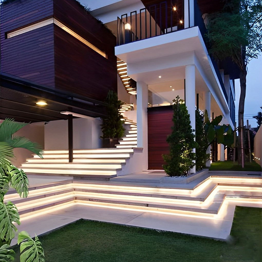 Flexible Outdoor Colored LED Light Strips for Patios and Gardens