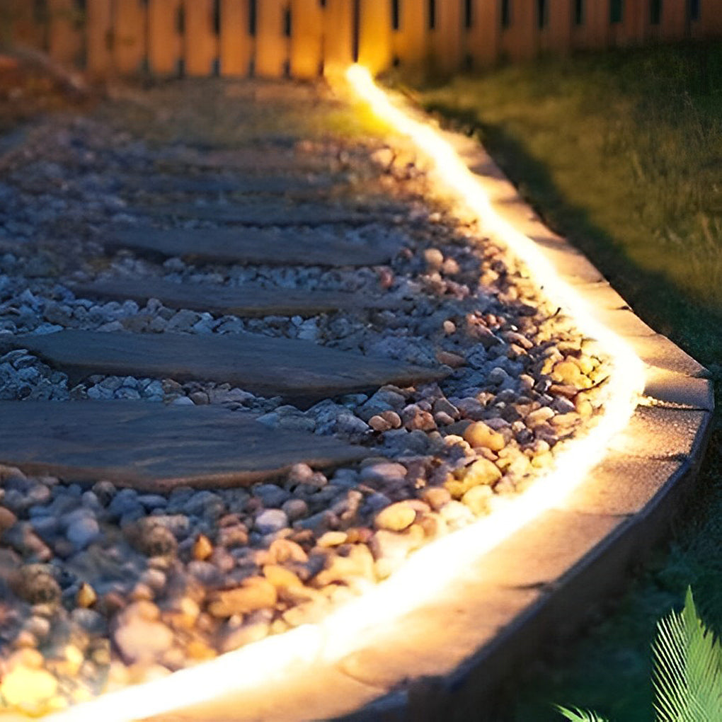 Flexible Outdoor Colored LED Light Strips for Patios and Gardens