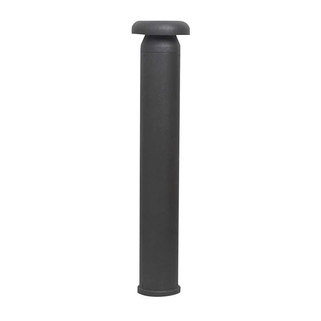 Durable Modern Black Cylinder LED Garden Bollard Lights for Landscape
