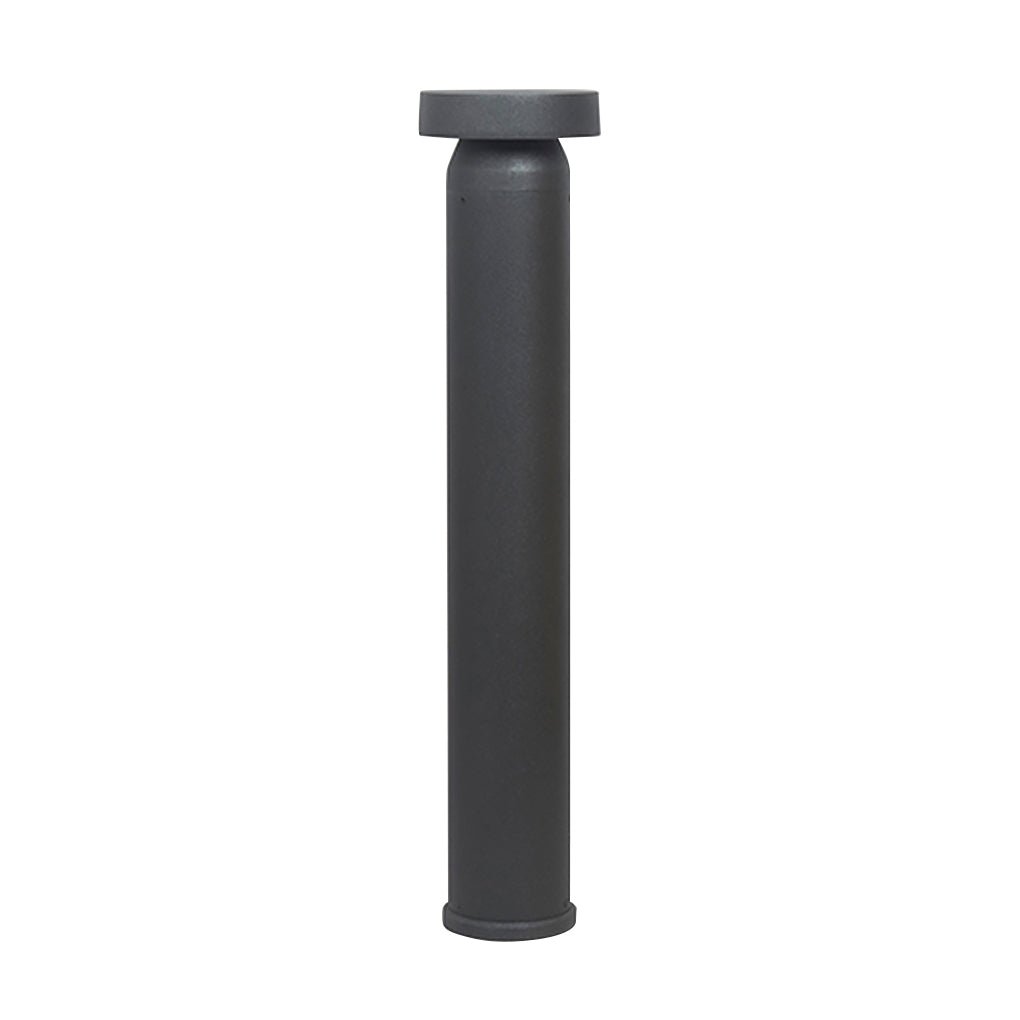 Durable Modern Black Cylinder LED Garden Bollard Lights for Landscape
