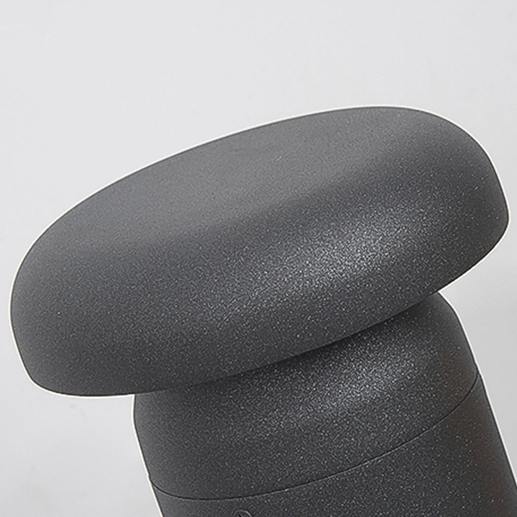Durable Modern Black Cylinder LED Garden Bollard Lights for Landscape