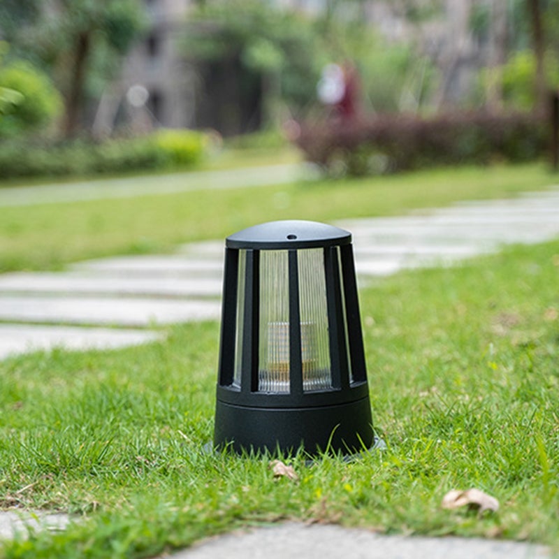 Round Waterproof LED Garden Path Lamp - Elegant Outdoor Lighting