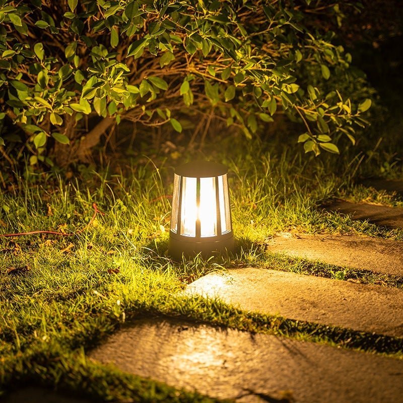 Round Waterproof LED Garden Path Lamp - Elegant Outdoor Lighting