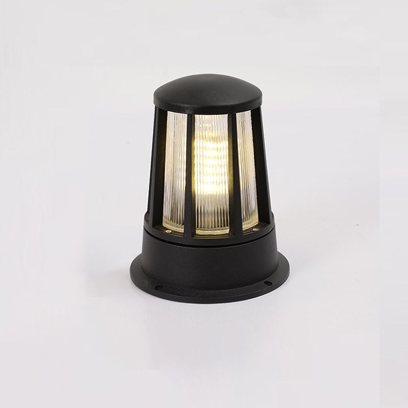 Round Waterproof LED Garden Path Lamp - Elegant Outdoor Lighting