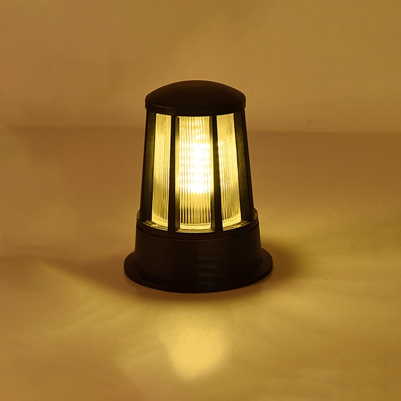 Round Waterproof LED Garden Path Lamp - Elegant Outdoor Lighting